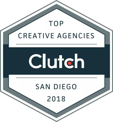 Named Top 10 San Diego Creative Agencies - Named one of the Top 10 Creative Agencies in San Diego by Clutch.co