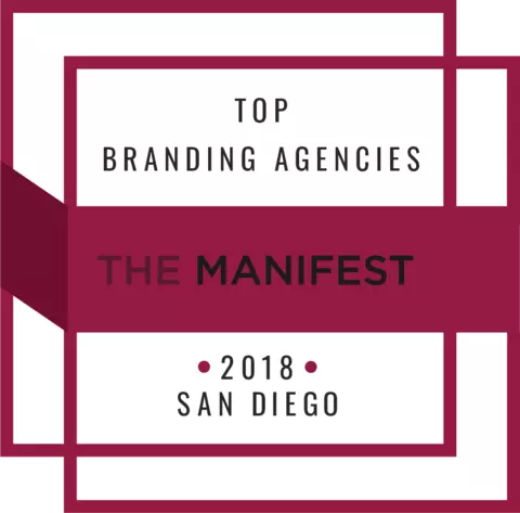 Named Top 10 San Diego Branding Agencies - Named one of the Top 10 Branding Agencies in San Diego by agency research platform The Manifest