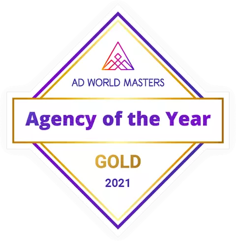 2021 Agency of the Year - Gold Winner for 2021 Agency of the Year Awards by Ad World Masters